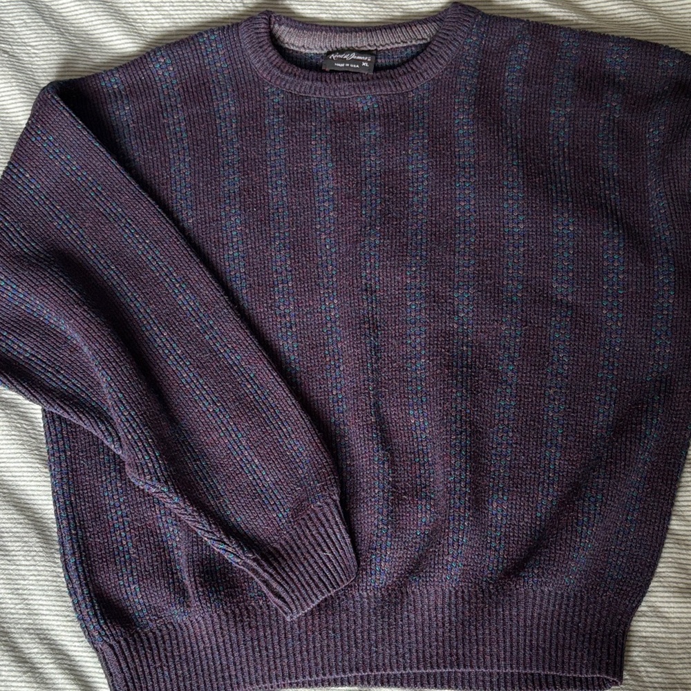 Vintage Men's Purple Sweater